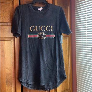 Gucci Vintage T-Shirt Small Gray